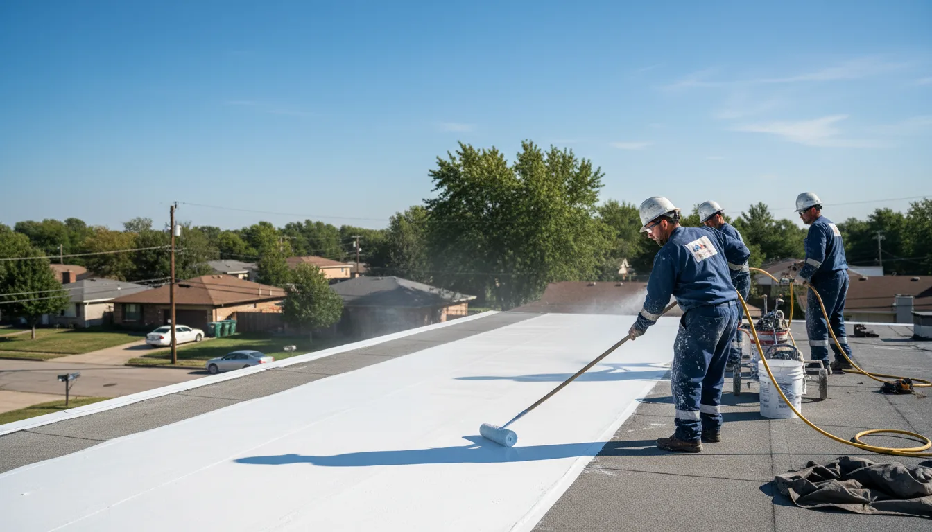 Commercial roof coating in Rock, WV near me